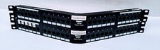 X2 Panduit DPA245E88TGY Category 5e Angled Patch Panel 24-port 1-rack Unit Black picture