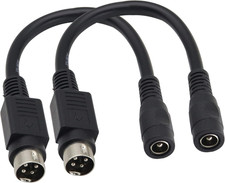 4 Pin DIN to DC Power Cable - 4 Pin Mini Din Male to DC 5.5 X 2.1 Mm Female - 6 picture