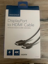 Insignia NSPD06502 6ft Display Port to HDMI Cable - Black picture