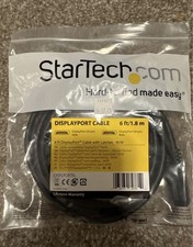 StarTech DisplayPort Cable with Latches 6 ft Black DISPLPORT6L picture