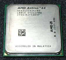 AMD ATHLON 64 3400+  2.4 GHZ  PROCESSOR, ADA3400AIK4BO, SOCKET 754, US SELLER picture