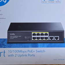 Cudy FS1010P PoE+ 8-Port Fast Ethernet Switch with 2 Uplink Ports 100Mbps picture