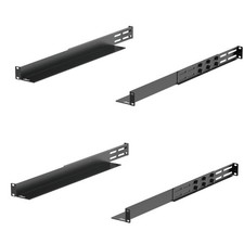 2 Pack 1U Universal Rack Mount Rails,4Post Server Rack Shelf Rail with 20.9