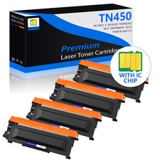 4PCS TN450 Toner Cartridge for Brother DCP-7060D DCP-7065DN HL-2130 HL-2132 picture