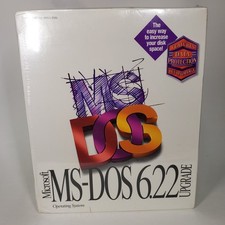 Vintage Microsoft MS-DOS 6.22 Upgrade 3.5