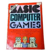 Rare Vtg 1979 More Basic Computer Games Book Ahl PC Programming Coding Arcarde picture
