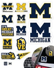 Michigan Wolverines Stickers (14 Pcs) University of Michigan Gifts for Men UM... picture