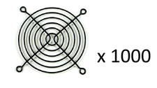 80mm Wire Metal Computer Case Fan Grill / Finger Guard - Black (Lot of 1000) picture