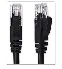 XANHAM Cat6 Ethernet Cable15ft Black RJ45 Network Patch Cord PC Gaming Router TV picture