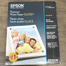 Epson Premium Glossy Photo Paper Letter 8.5x11 34/ 50 Sheets #photopaper #print picture