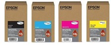 Set Genuine Factory Sealed Epson 912XXL Extra Hi Yld Inkjet Cartridges 2024-2026 picture