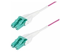StarTech 7m 23ft LC to LC UPC OM4 Multimode Fiber Optic Cable Erika Violet 50/12 picture