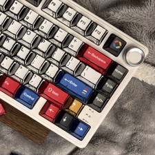 Comic Sketch Keycaps Set 136 Keys Custom Mechanical Keyboard Caps picture