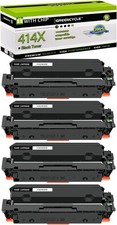 4PK 414X W2020X Black Toner Cartridge for HP Laserjet Pro M454dw M454dn Printer picture
