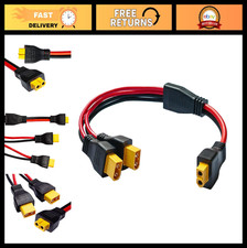 XT60 Y Splitter Cable - Dual Male Connector Adapter, 10AWG Extension for Drone, picture