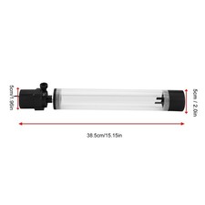 Acrylic Computer DIY Water Cooling CyliGDTr Reservoir 19W Pump G1/4 Hot BEA picture