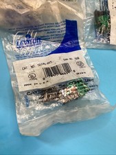 Lot Of 6 Leviton 5G108-RV5 CAT 5E Snap In Jack Green New picture
