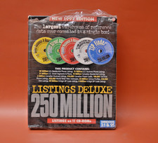 1997 Mega Rare Usa 250 Millions Listings Deluxe On 11 Cd Roms By Acxiom Co Procd picture