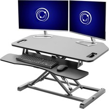 Extra Wide 38 inch Corner Desk Converter K Series Height Adjustable Sit to Stand picture