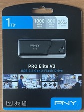 PNY - PRO Elite V3 1TB USB 3.2 Gen 2 Flash Drive - Black [23D] picture