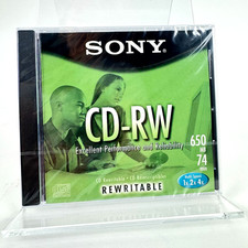 Sony CD-RW 650MB 74min New Sealed Rewritable CDRW650L picture