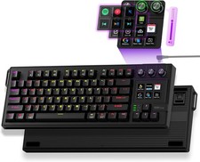 VSDINSIDE VSD K1 Pro Wired 87-Key Hot-Swappable RGB Mechanical Keyboard LCD Deck picture