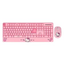 Sanrio Hello Kitty Wireless Keyboard+Wireless Mouse Set Korean/English picture