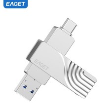 EAGET 64GB 128GB 256GB 512GB USB 3.0 Type-C Drive USB-C Flash Metal Thumb Drive picture