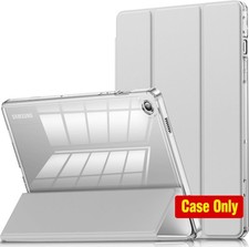 Slim Crystal Clear Stand Case for 2023 Galaxy Tab A9 Plus 11 Inch - Silver Color picture