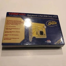 *VINTAGE* SEALED NEW IN BOX COMPUSA High Speed 5 Port USB Card, V2.0 picture