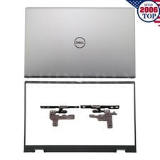 New Dell Inspiron 15 5510 5515 5518 LCD Back Cover+Bezel+Hinges Silver 0CHFVW picture