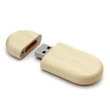 USB 2.0 Flash Drive 128GB Wooden Bamboo Memory Stick Pen Drive Gift picture