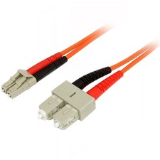StarTech 2m Fiber Optic Cable - Multimode Duplex 50/125 - LSZH - LC/SC picture