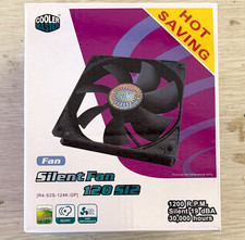 Cooler Master 120mm Case Fan Black 1200RPM 44.73CFM 3-Pin 12V R4-S2S-124K-GP picture