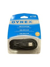 Dynex 6 ft USB 2.0 A-to-B Cable Support Up To 480 Mbps NEW picture