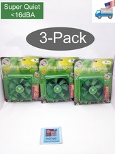 3-pack: NEW Evercool Ever Green Quiet 16dBA 90mm 3pin PC Case Cooling Fan EGF-9 picture