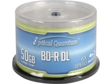 Optical Quantum 50 GB 6X BD-R DL 50 Packs Blu-ray Double Layer Logo Top Disc Mod picture