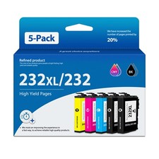 FADSOON® 232XL Ink Cartridges 5pk Compatible for XP-4200 XP-4205 WF-2930 WF-2950 picture