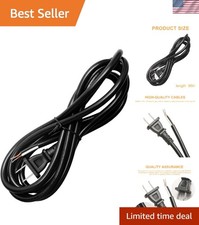 8FT Heavy-Duty 16/2 Power Cord for Power Tools - Ample 15A & 1100W Capacity picture