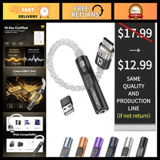 USB C DAC Audio Adapter with Headphone Amplifier - Hi-Res Sound, Portable, 2026 picture