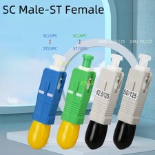 SC Male to ST Female UPC APC SM MM Hybrid Fiber Optical Adapter Optic Converter picture