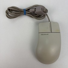 Vintage Microsoft Serial 2.0 Comfort 2 Button Mouse 50674 Db9 Genuine Rare Ball picture