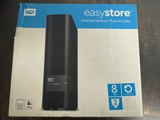 WD Easystore 8TB External Hard Drive USB 3.0 WDBCKA0080HBK-NESN NEW Sealed picture