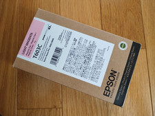 2021 GENUINE EPSON T603C LIGHT MAGENTA K3 INK STYLUS PRO 7800 9800 220ml SEALED picture