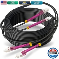 30m OD-5mm Industrial TPU OM4 LC to LC Outdoor Armored Fiber Cable picture