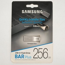 Samsung BAR Plus 256GB USB 3.1 Flash Drive Champagne Silver picture