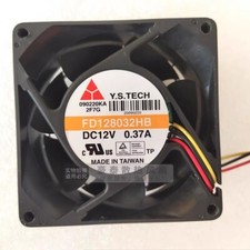 Y.S.TECH FD128032HB 8032 DC12V 0.37A 8CM 3-Wire Dual Ball Cooling Fan picture