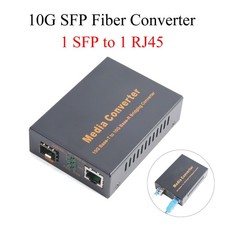 10G SFP Fiber Optic Switch Media Converter 1 SFP to 1 RJ45 picture