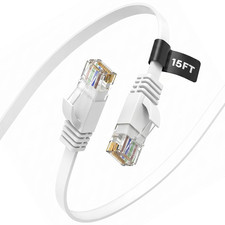 Flat Cat 6 Ethernet Cable 15 FT, 10Gbps Cat6 LAN Cable picture