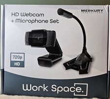 Merkury Innovations Work Space HD Webcam + Microphone Set NIB  picture
